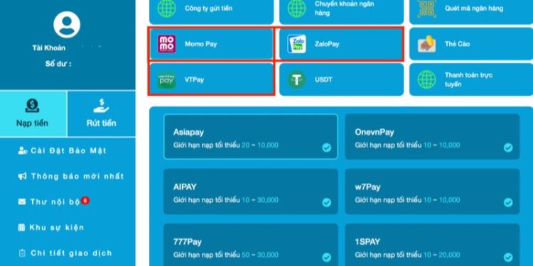Các phương thức rút tiền nhà cái Hi88