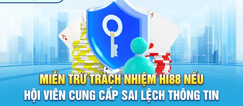 Quy định miễn trừ trách nhiệm nhà cái Hi88